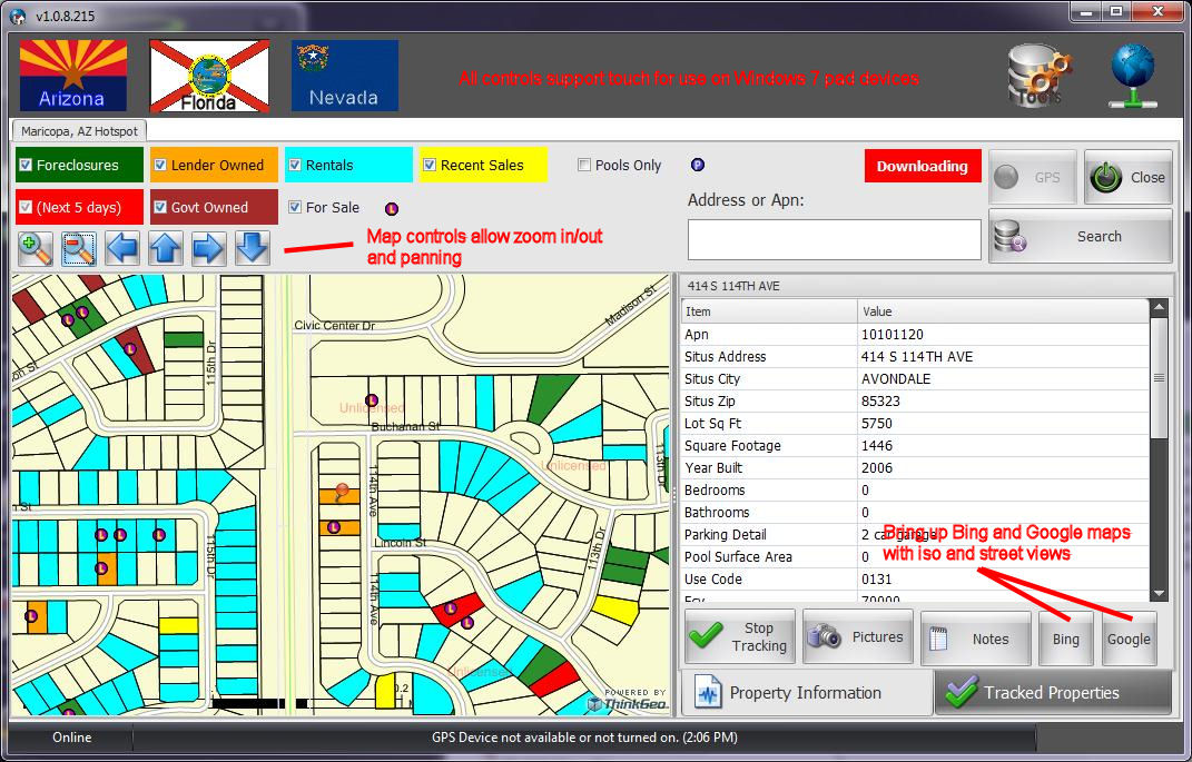Hotspot Map Controls
